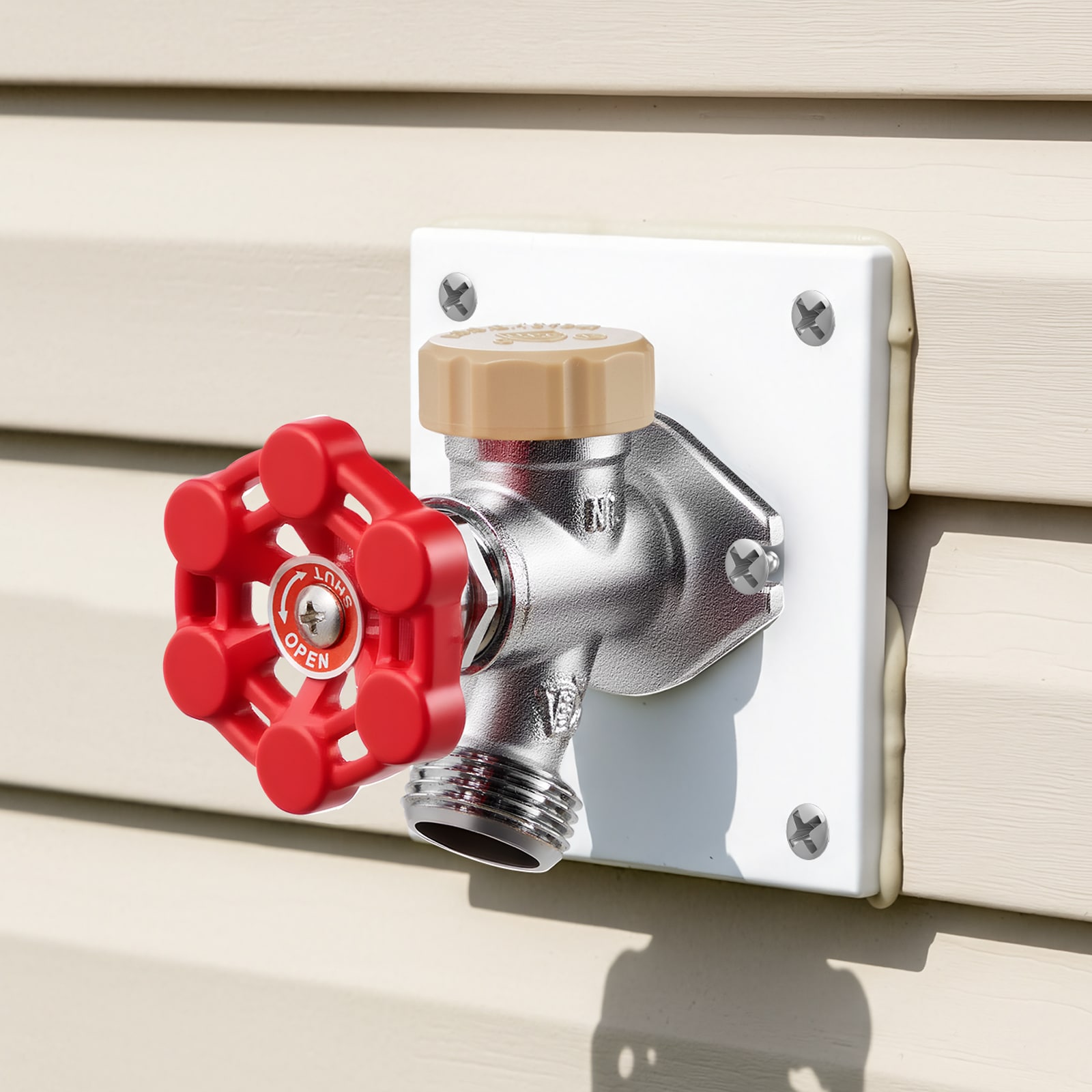Anti-Siphon Frost-Proof Sillcock, 12" Freeze Proof Outdoor Faucet Bib With Backflow Preventer, 1/2" Push-to-Fit Connector X 3/4" Hose Bibb, No Lead Frost-free Spigot For PEX Copper CPVC Pipes_maomaolike.com